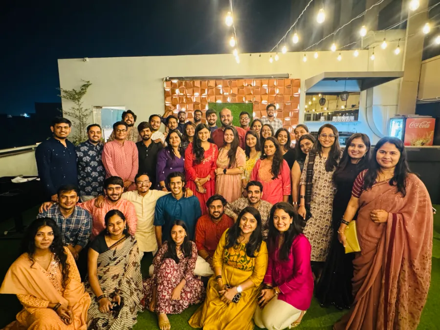 The DigiWagon team together at a company celebration