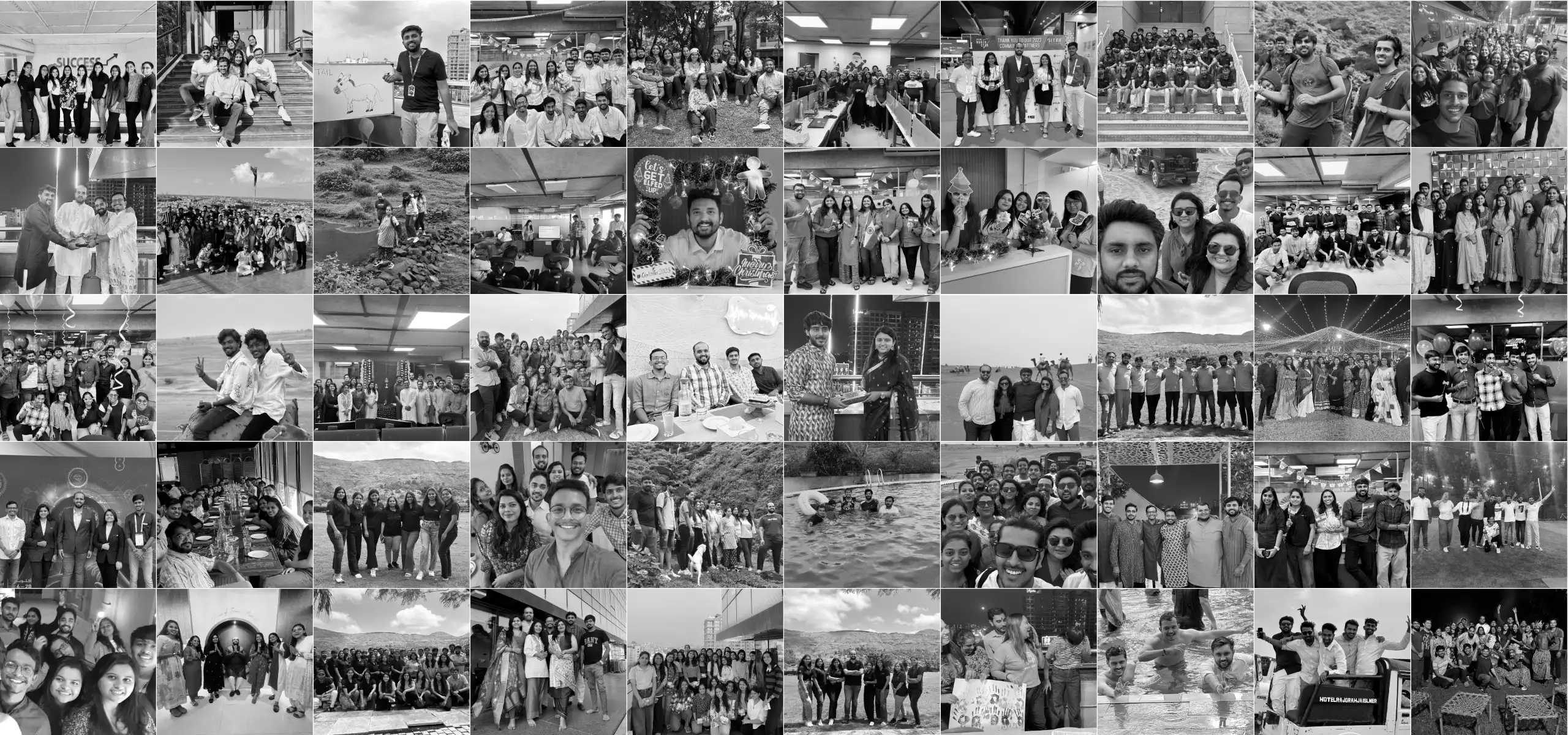 The DigiWagon team, across offices, projects and years